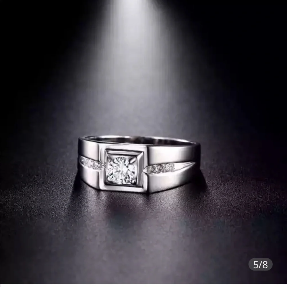 Men’s 1.6CTW Zirconia S925 Ring
